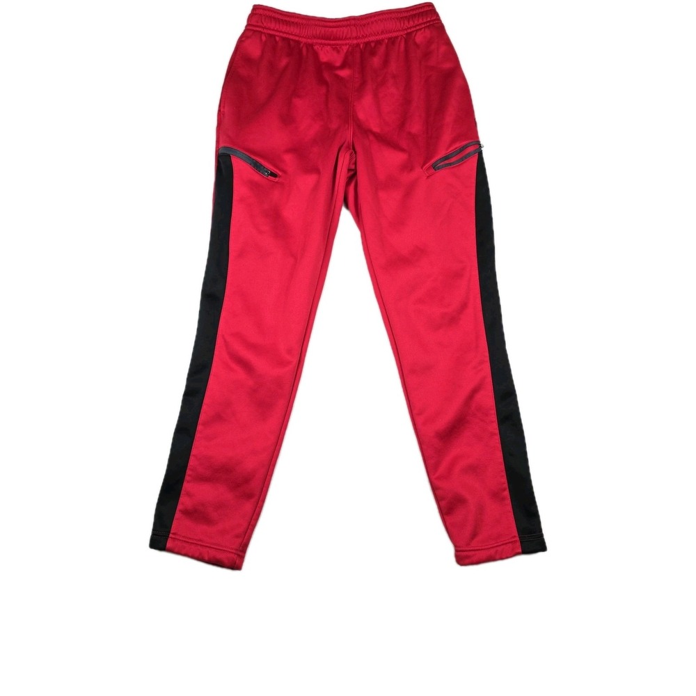 And1 Sweatpants Men's‎ Size Medium Fleece Lined Red Black Active